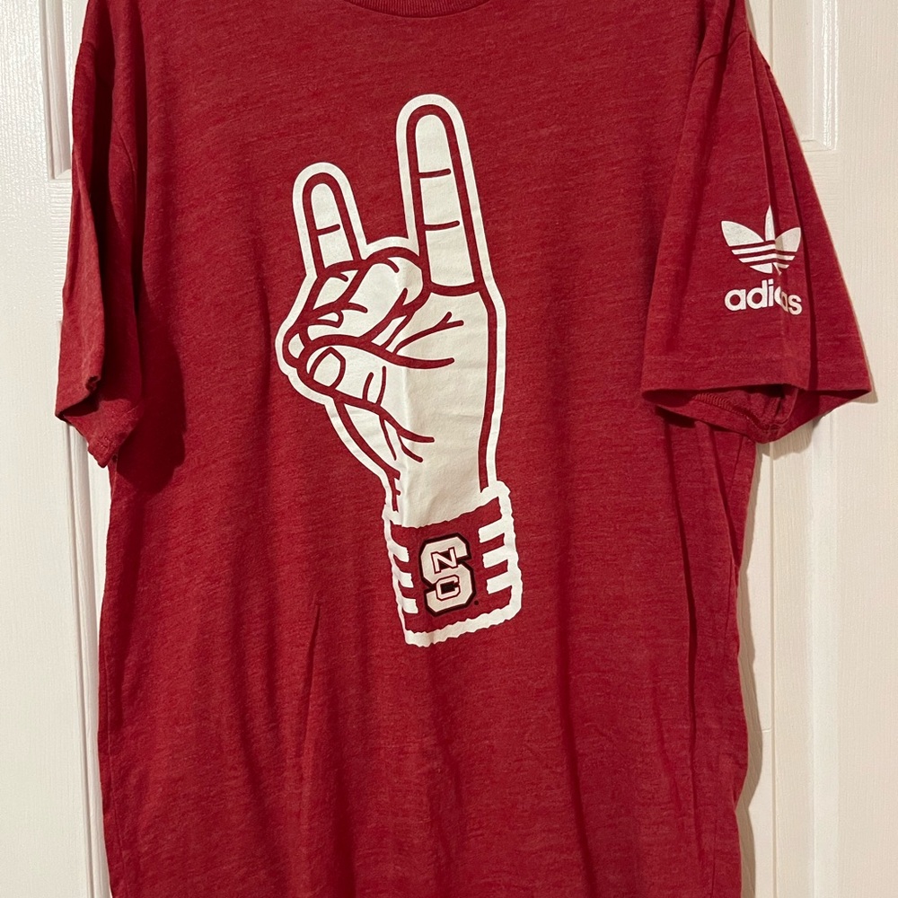 Adidas Red NC State Graphic T-Shirt
